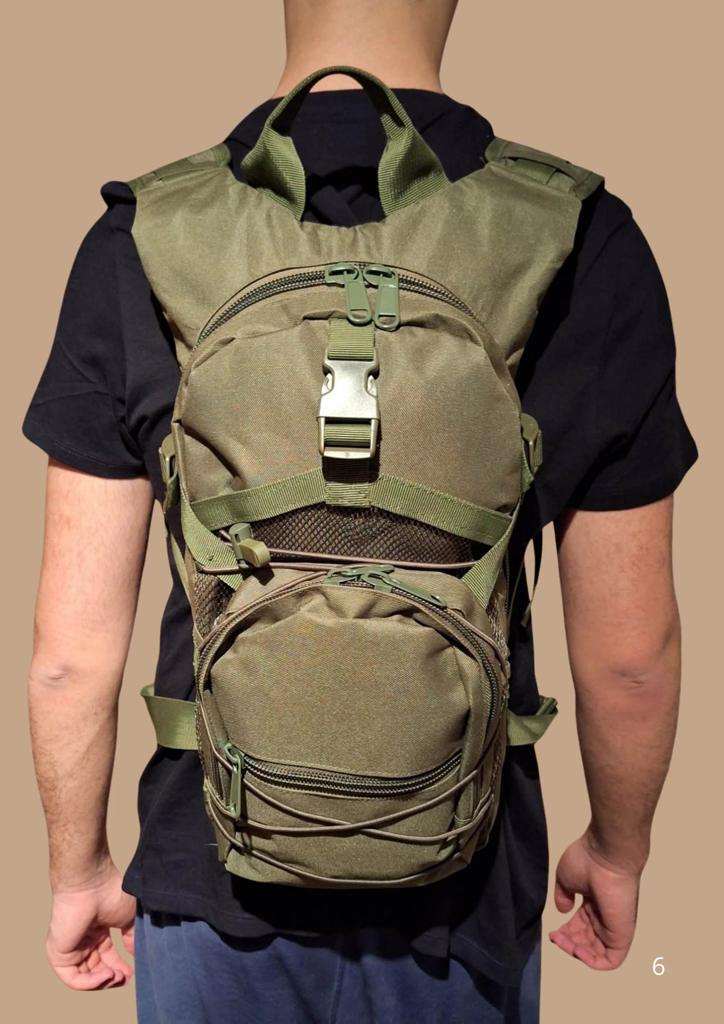 Tactical / hiking backpack – Compatible water pocket – 26/28L – Oxford 800D – photo 6